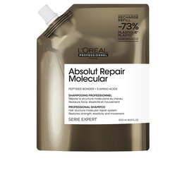 L'Oréal Professionnel Paris ABSOLUT REPAIR MOLECULAR Shampooing Professionnel Sans Sulfate Recharge Cheveux Abîmés 500 ml