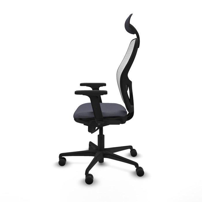 Piqueras y Crespo 2D036N1 Chaise de Bureau avec Appui-tête Gris foncé