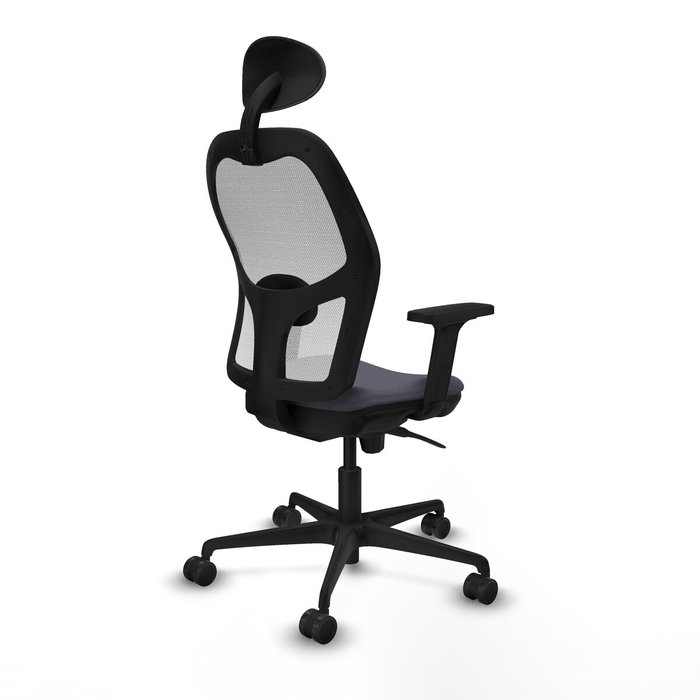 Piqueras y Crespo 2D036N1 Chaise de Bureau avec Appui-tête Gris foncé