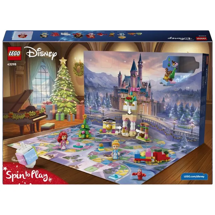 LEGO Disney Princess Calendrier de l'Avent 2026 - 24 Jouets et Jeu de Plateau
