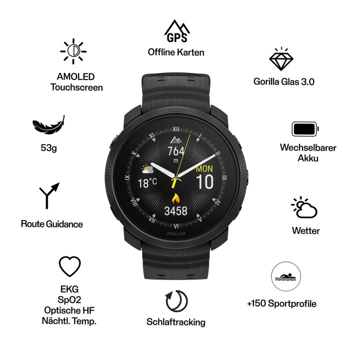 Polar Vantage M3 S-L Night Black Polar Vantage M3 S-L Night Black