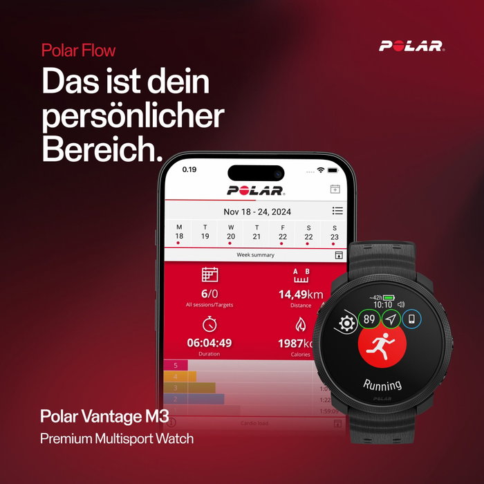 Polar Vantage M3 S-L Night Black Polar Vantage M3 S-L Night Black
