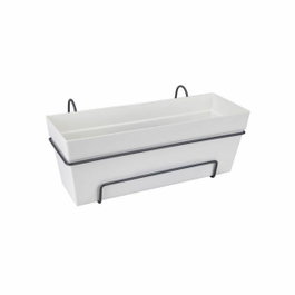 Elho Loft Urban Balconnière Allin1 Blanc, L 49 x B 27 x H 21 cm