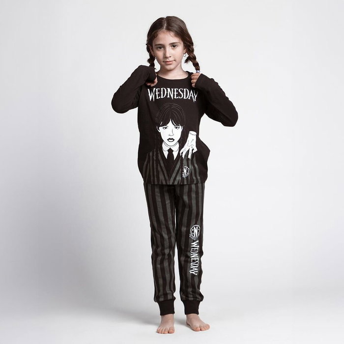 Cerdá Pijama Largo Single Jersey Wednesday - 14 Ans - Dark Gray Cerdá Pijama Largo Single Jersey Wednesday - 14 Ans - Dark Gray