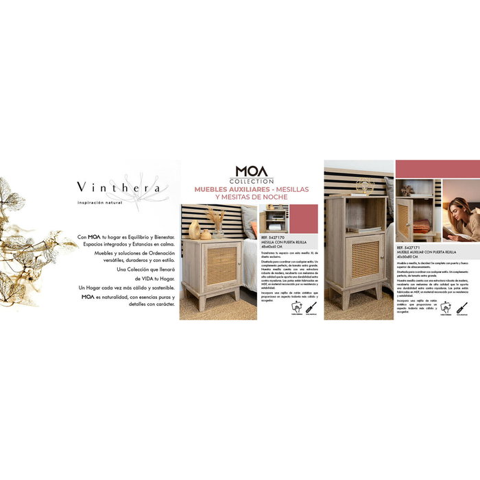 Vinthera Table de Nuit Moa Marron