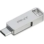PNY DUO LINK Clé USB 3.2 Type-C et Type-A 256 Go - Double connecteur pour mobiles et PC - Vitesse jusqu'à 200 Mo/s - Compatible PC, Mac et Android