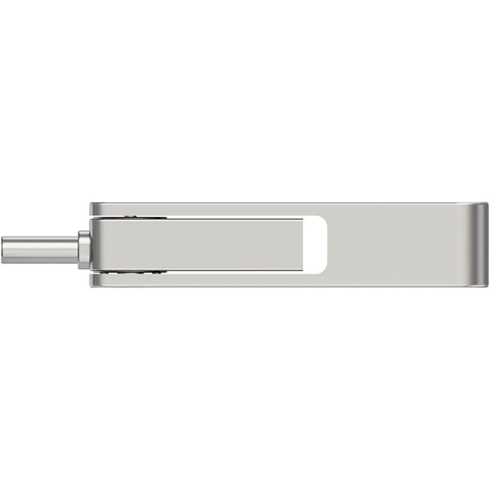 PNY DUO LINK Clé USB 3.2 Type-C et Type-A 256 Go - Double connecteur pour mobiles et PC - Vitesse jusqu'à 200 Mo/s - Compatible PC, Mac et Android
