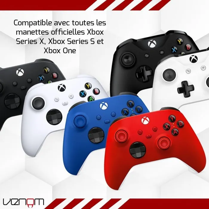 Venom Station de charge double pour manettes Xbox Series X|S & One - Noir Venom Station de charge double pour manettes Xbox Series X|S & One - Noir