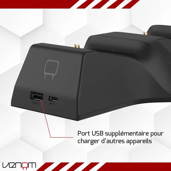 Venom Station de charge double pour manettes Xbox Series X|S & One - Noir Venom Station de charge double pour manettes Xbox Series X|S & One - Noir
