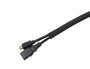 Vivolink Rouleau de gaine de câbles auto-enveloppante Ø 10 mm, noire, 25 mètres pour organisation de bureau et maison