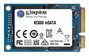 Kingston KC600 SSD 256GB mSATA - Lect./Écrit. jusqu'à 550/520 Mo/s, chiffrement AES 256-bit, 3D TLC NAND, SATA 3.0