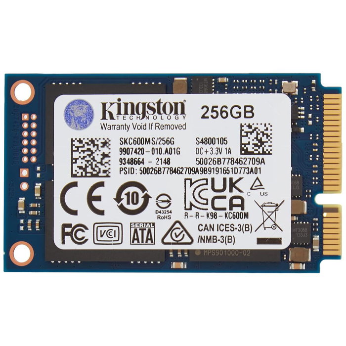 Kingston KC600 SSD mSATA 256 Go