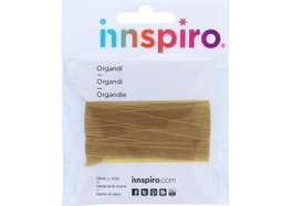 Innspiro Cinta d'organdie doré envejecido 7mm 5m