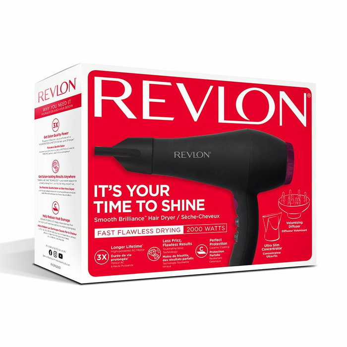 Revlon Perfect Heat RVDR5251E Noir et Rose Revlon Perfect Heat RVDR5251E Noir et Rose