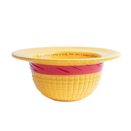 ERIK - Bol 3D en dolomite avec anse Chapeau de paille Monkey D. Luffy One Piece - Capacité 500 ml (20x20x8.7 cm)