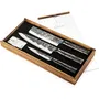 Forged - Couteau chef Brute 20.5 cm, couperet 17.5 cm & couteau universel 12.5 cm - Set 3 pièces en acier japonais 440C forgé main, 58 HRC
