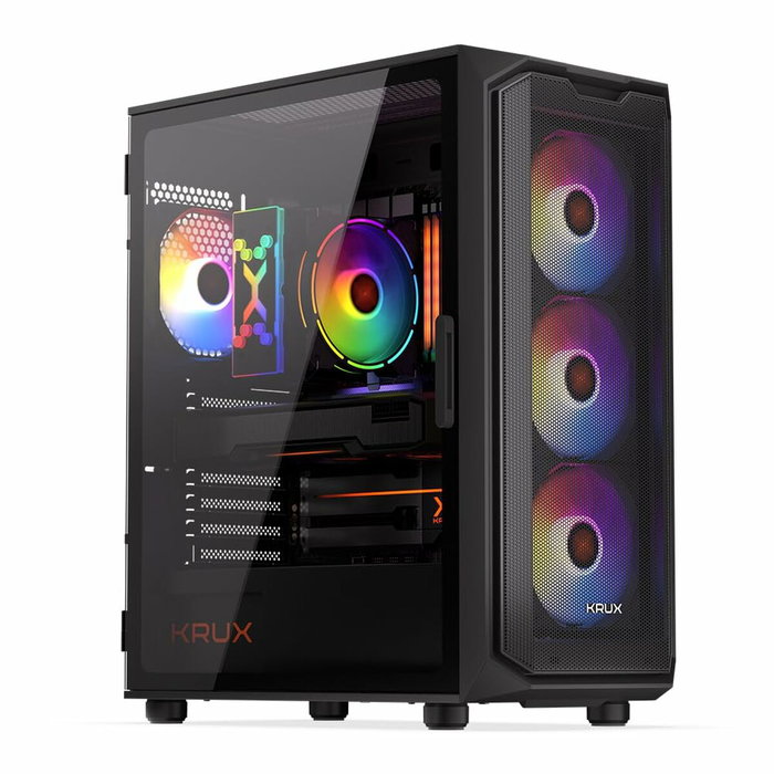 Boîtier ATX semi-tour Krux KRXD003 Noir