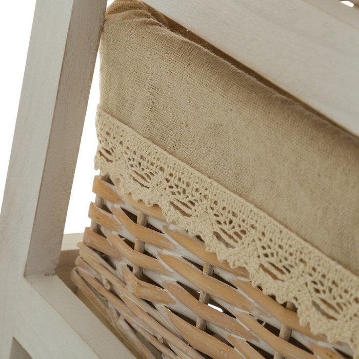 BigBuy Home Caisson à Tiroirs SWEET HEART Crème Naturel BigBuy Home Caisson à Tiroirs SWEET HEART Crème Naturel
