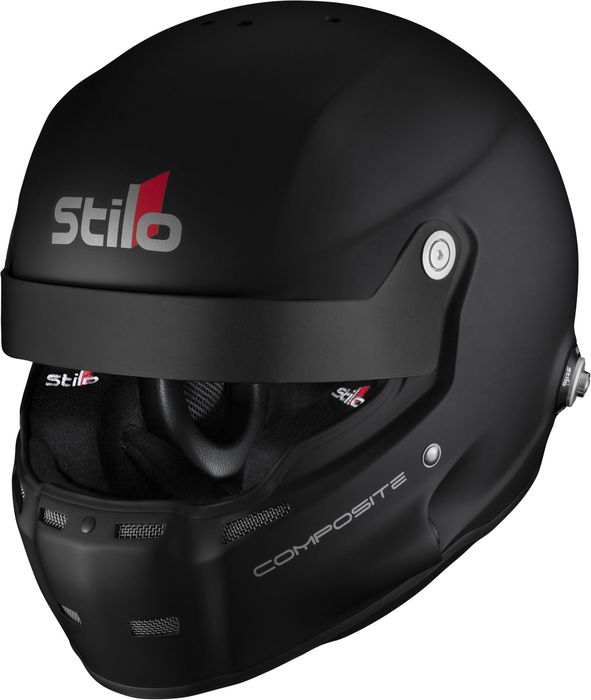 Stilo ST6R Rally Composite WL Casque Intégral FIA 8859-2024 SNELL SA2020 Hans FIA 8858-10 Noir Mat-Intérieur Noir