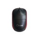 L-Link Souris Optique USB Noir Rouge - Design Ergonomic Gaucher Droitier