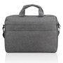 Lenovo Housse Porte-Documents T210 pour PC Portable 15.6 Pouces, Protection Anti-Eau, Compartiment Intégré et Sangle de Valise, Grise