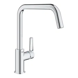 GROHE Mitigeur Monocommande Evier Chromé avec Bec Pivotant Économe en Eau, Hauteur 310 mm, Percage 34 mm