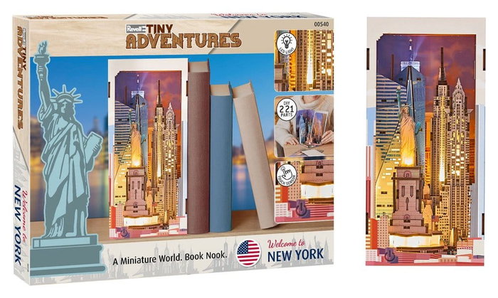 Revell Tiny Adventures book nook mini-diorama New York 18 cm Revell Tiny Adventures book nook mini-diorama New York 18 cm