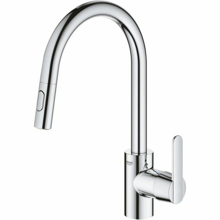 Grohe Mitigeur de cuisine Get 31484001 avec douchette extractible et bec en U
