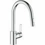 Grohe Mitigeur de cuisine Get 31484001 avec douchette extractible et bec en U