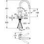 Grohe Mitigeur de cuisine Get 31484001 avec douchette extractible et bec en U