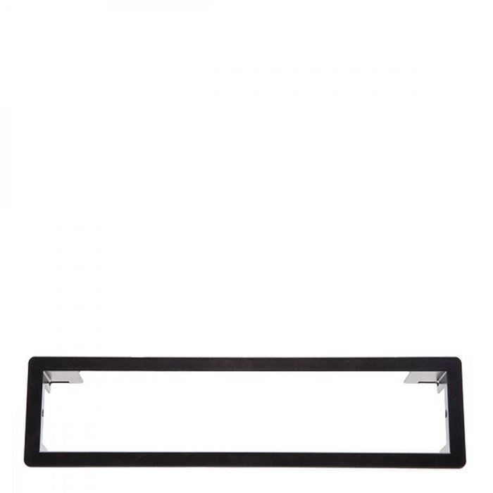 Bachmann Power Frame 283x73mm Cadre avec Structure Intégrée Noir RAL9005 pour Prises Électriques