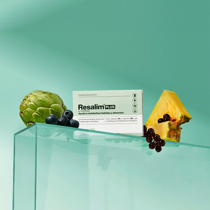 Resalim PLUS Complément Alimentaire Métabolisme Boissons Aliments avec Extraits de Plantes et Vitamines B1 B6 - 10 Capsules