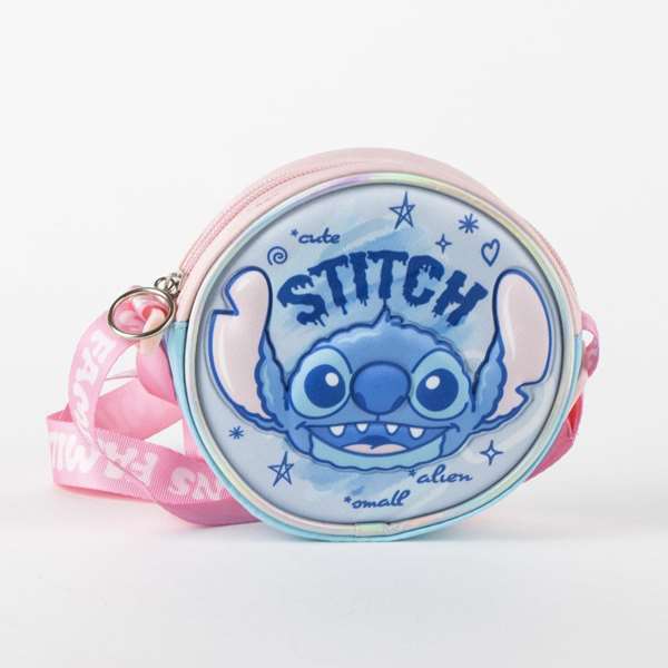 Cerdá Sac à main 3D Stitch - 13.0 x 13.0 x 4.0 cm - Bleu - À partir de 3 ans