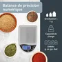 ADE POCKET Balance de cuisine digitale - Précision 0,1 g, capacité 300 g, plateforme acier inoxydable, fonction tare, avec 2 piles AAA