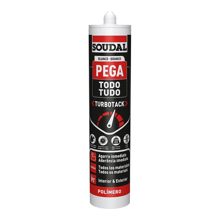 Adhésif de montage Soudal Turbotack 160280 290 ml Adhésif de montage Soudal Turbotack 160280 290 ml
