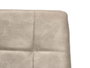 Giftdecor Chaise à Dossier Haut Gris avec Coussin en Cuir et Métal 64x10x43 cm (Set de 4)