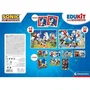 Clementoni Edukit Sonic - Coffret éducatif 4 en 1 avec 2 puzzles, jeu de mémo et 6 cubes pour enfants - Dès 4 ans