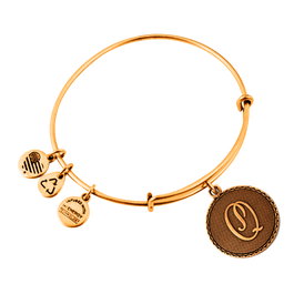 Alex And Ani Bracelet Lettre Q Dorée