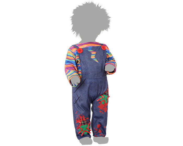 Déguisement bébé 24 mois mignon diable sanglant Halloween - Ensemble pantalon et chemisette à bretelles