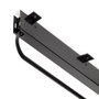 Emuca Porte-vêtements extractible pour armoire grande profondeur Self, 800, Peint en noir, Acier et Plastique.