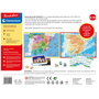 Clementoni Mapa Geo Descubre España 55119 - Puzzle 2 en 1 avec carte physique et politique et jeu de 150 questions - Jeu éducatif en espagnol pour enfants +6 ans