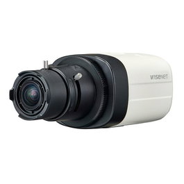 Hanwha - Caméra analogique HD+ Wisenet 1080p (2MP), Full HD, WDR 120 dB, Détection de mouvement, ICR (Vrai jour/nuit) - Boîtier