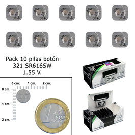 MAXELL Piles bouton oxyde d'argent 321 / SR616SW (Boîte de 10)