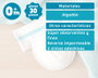 KioKids Disques d'allaitement absorbants en coton blanc 130mm avec bandes adhésives