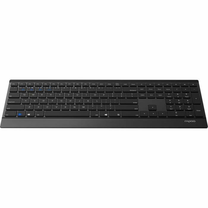 Rapoo E9500M Clavier ultra-slim sans fil Noir AZERTY