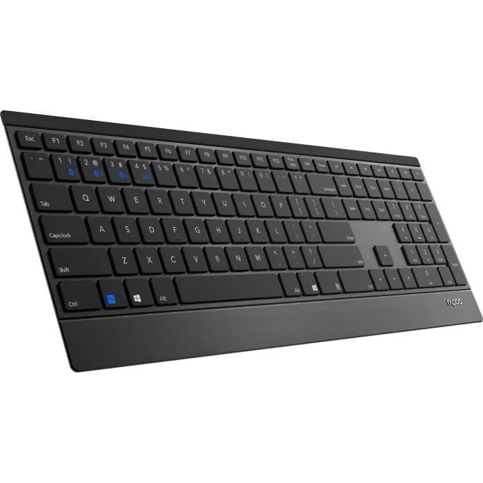 Rapoo E9500M Clavier sans fil multimode ultra-mince AZERTY Noir Rapoo E9500M Clavier sans fil multimode ultra-mince AZERTY Noir
