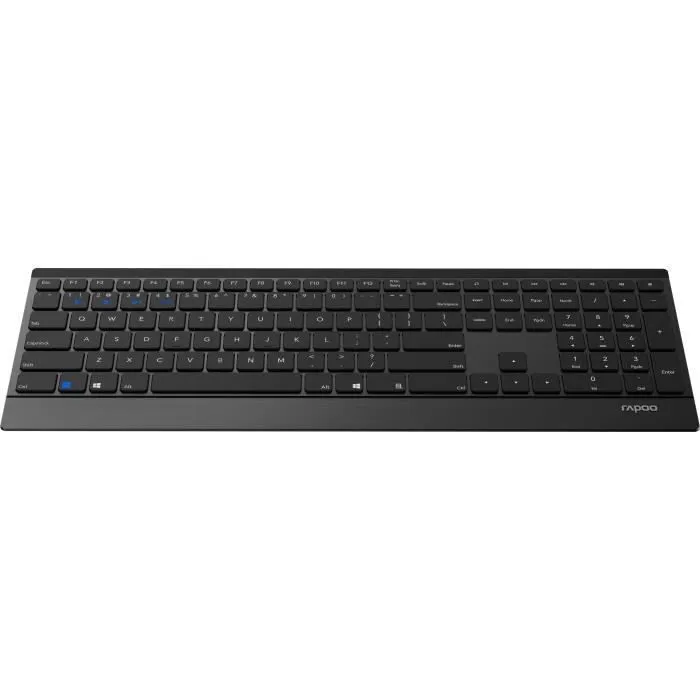 Rapoo E9500M Clavier sans fil multimode ultra-mince AZERTY Noir Rapoo E9500M Clavier sans fil multimode ultra-mince AZERTY Noir