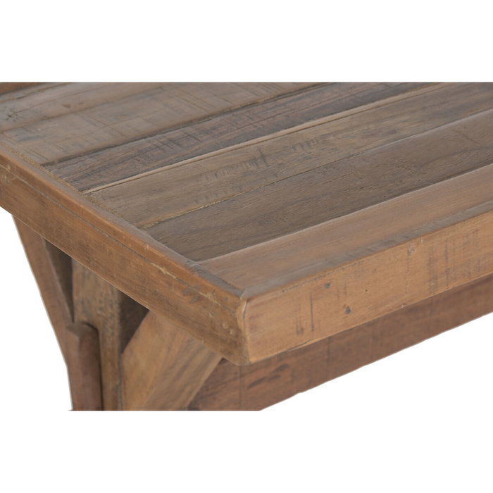 Home ESPRIT Table de Salle à Manger Esprit Naturel Bois Recyclé 180 x 90 x 78 cm