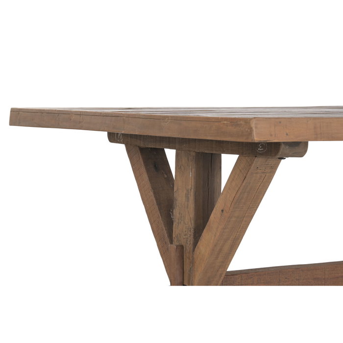 Home ESPRIT Table de Salle à Manger Esprit Naturel Bois Recyclé 180 x 90 x 78 cm