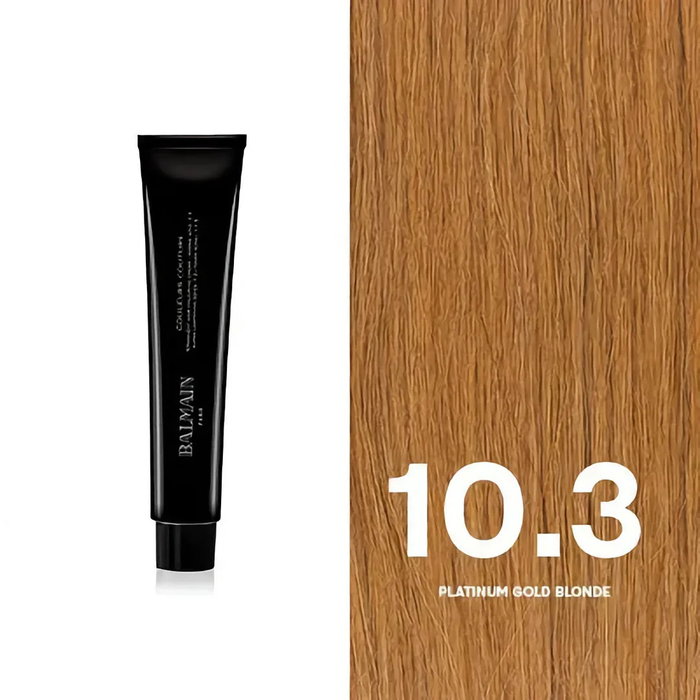 Balmain Professionnel Couleurs Couture Teinture Permanente pour Cheveux - 10.3 Platinum Gold Blonde, 60 ml Balmain Professionnel Couleurs Couture Teinture Permanente pour Cheveux - 10.3 Platinum Gold Blonde, 60 ml